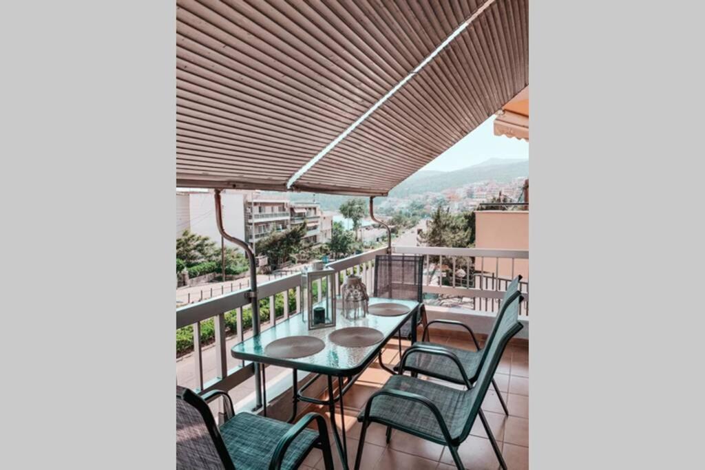 Seaside Apartment in Kalamitsa Area Kavala Bagian luar foto